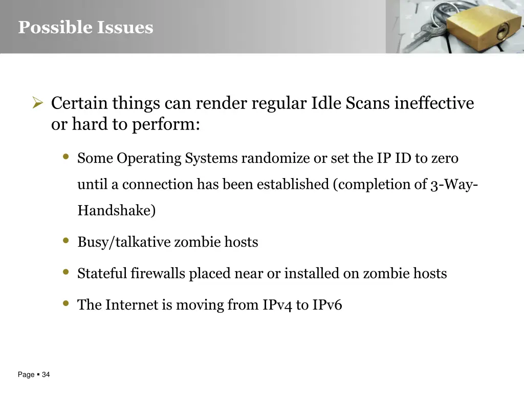 possible issues