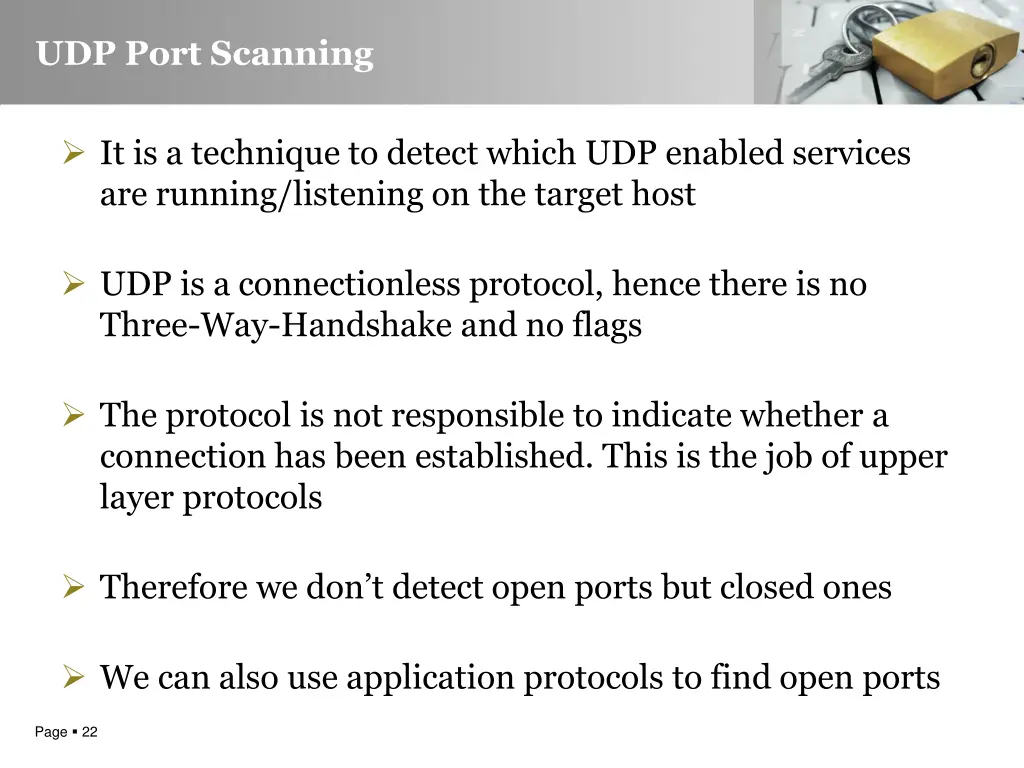 udp port scanning