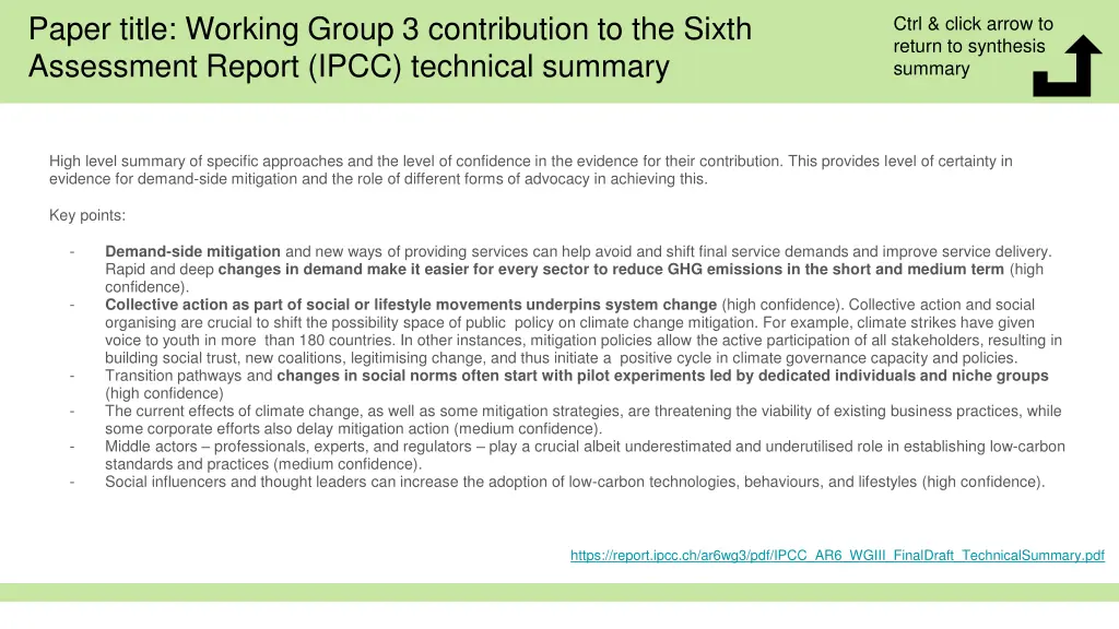 paper title working group 3 contribution
