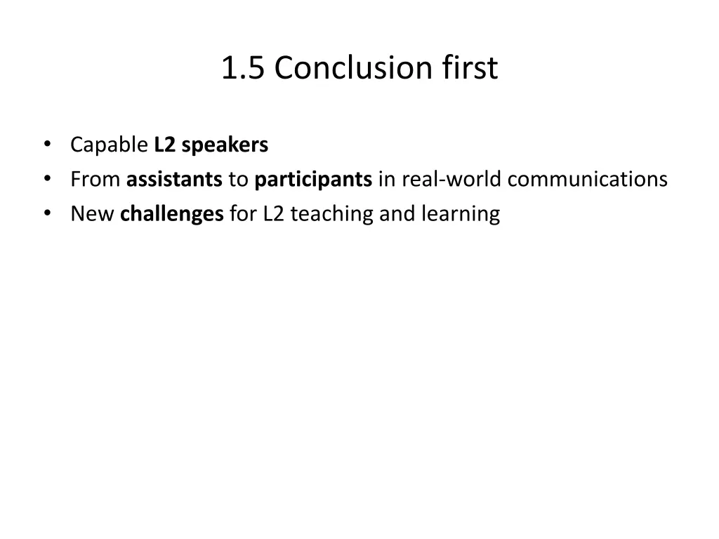 1 5 conclusion first