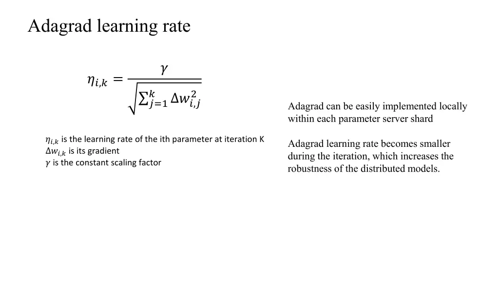 adagrad learning rate
