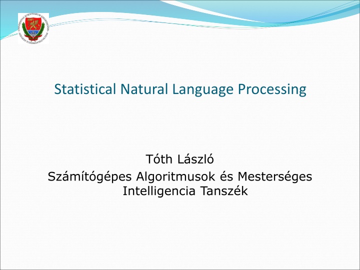 statistical natural language processing