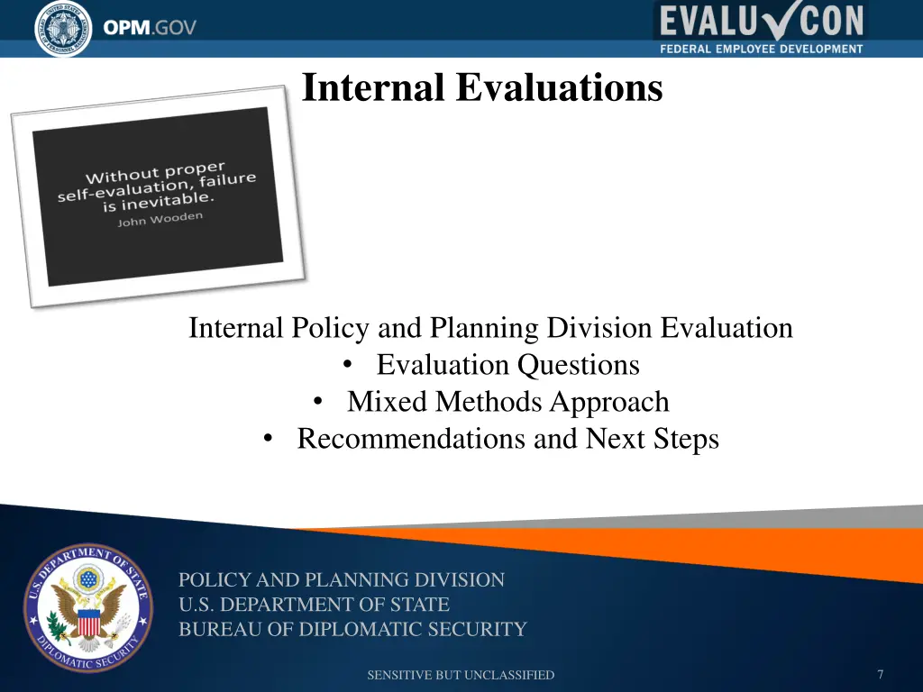 internal evaluations