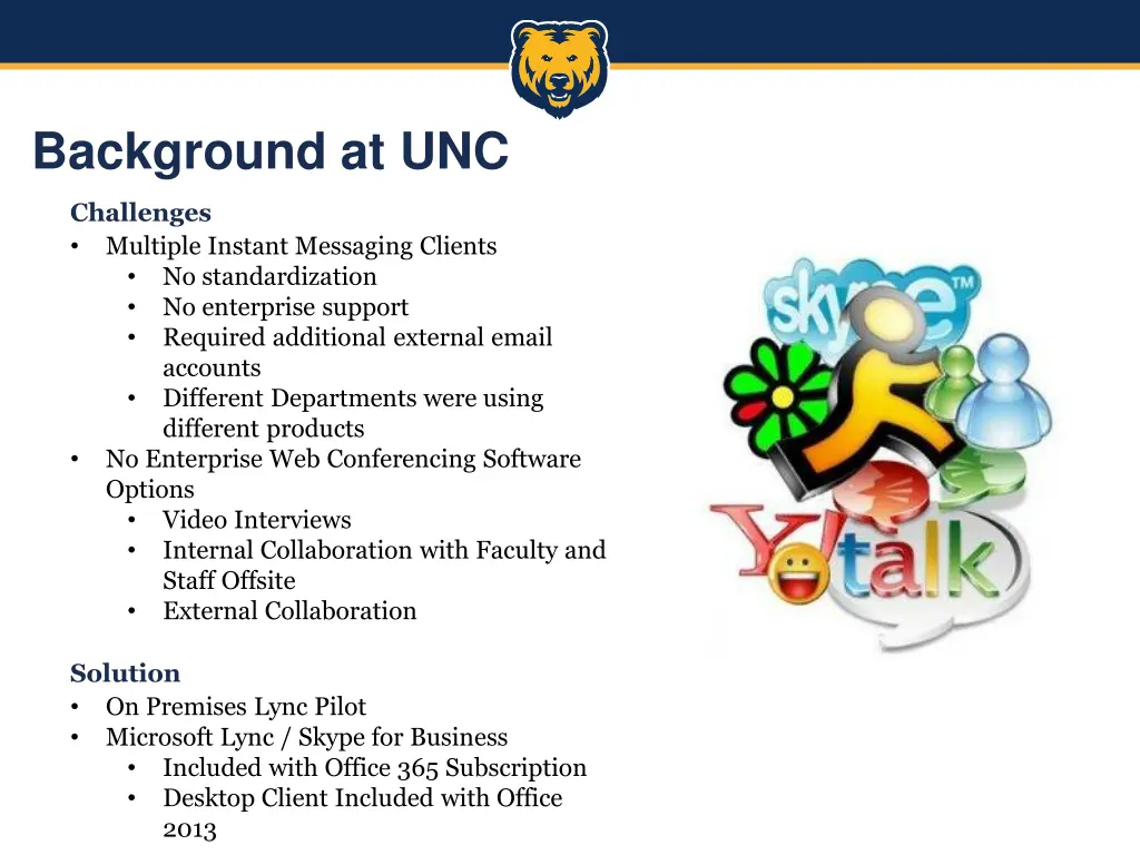 background at unc