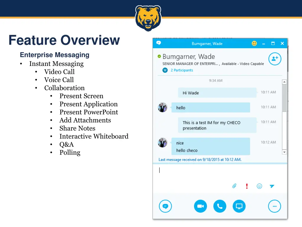 feature overview enterprise messaging instant