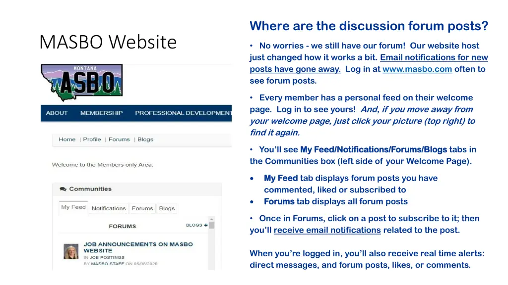 where are the discussion forum posts