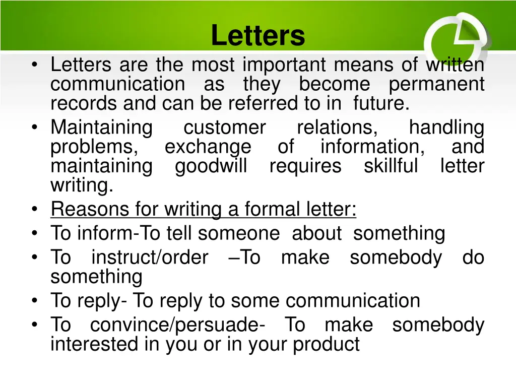 letters