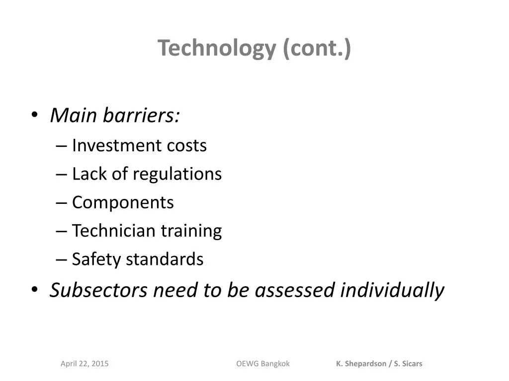 technology cont