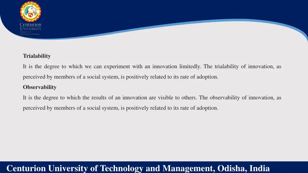 trialability