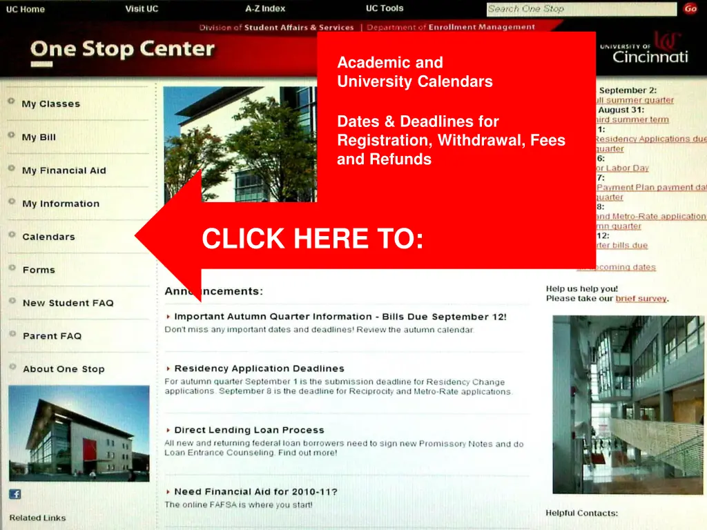 academic and university calendars