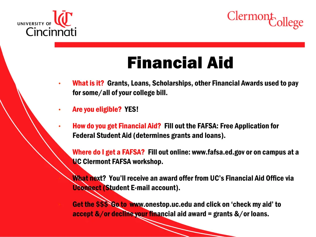 financial aid