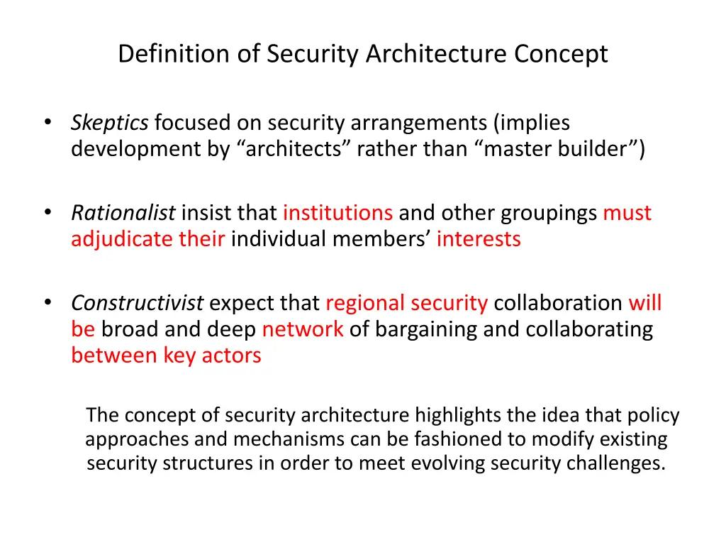 definition of security architecture concept