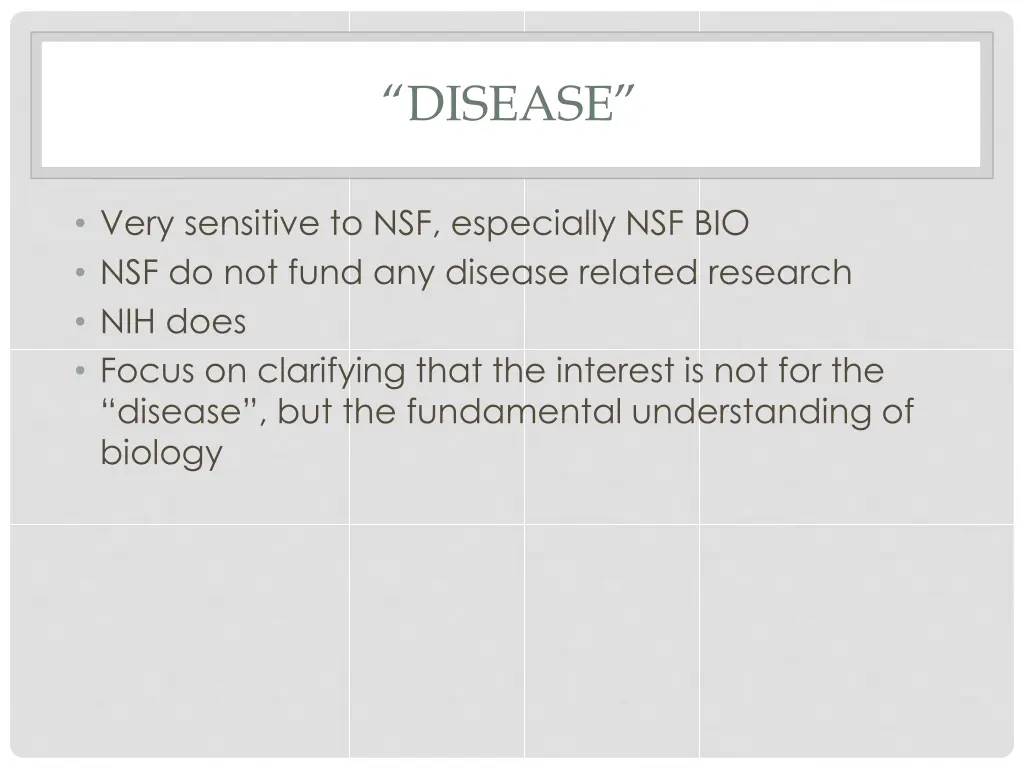 disease