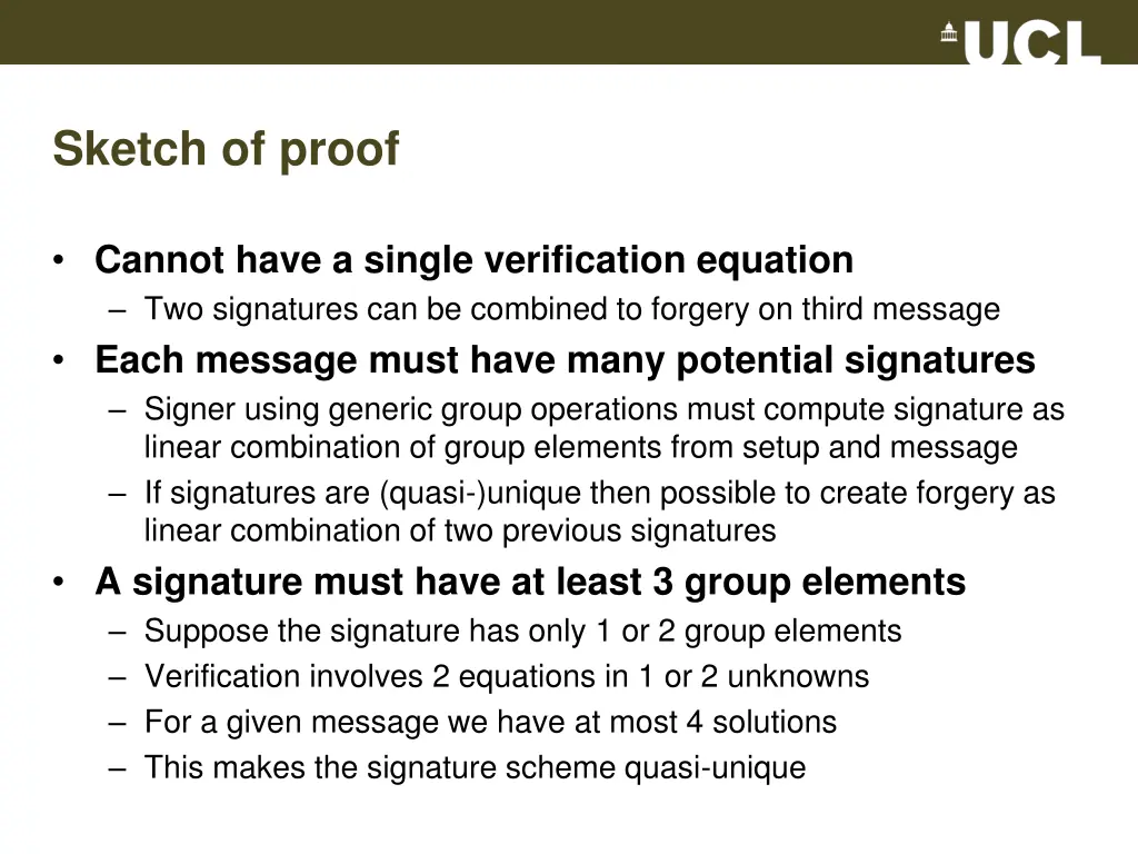 sketch of proof