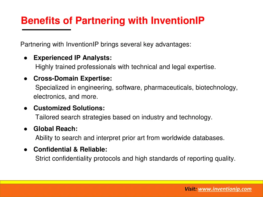 benefits of partnering with inventionip