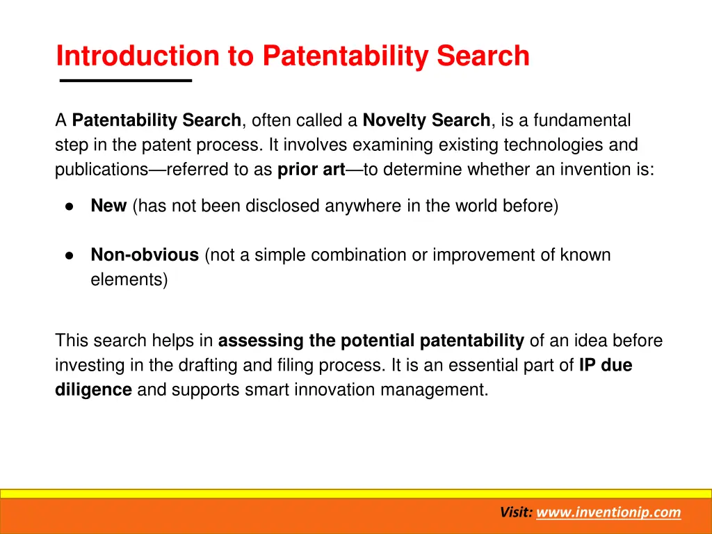 introduction to patentability search