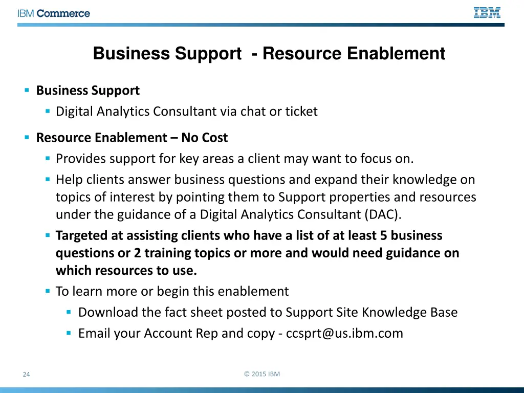 business support resource enablement