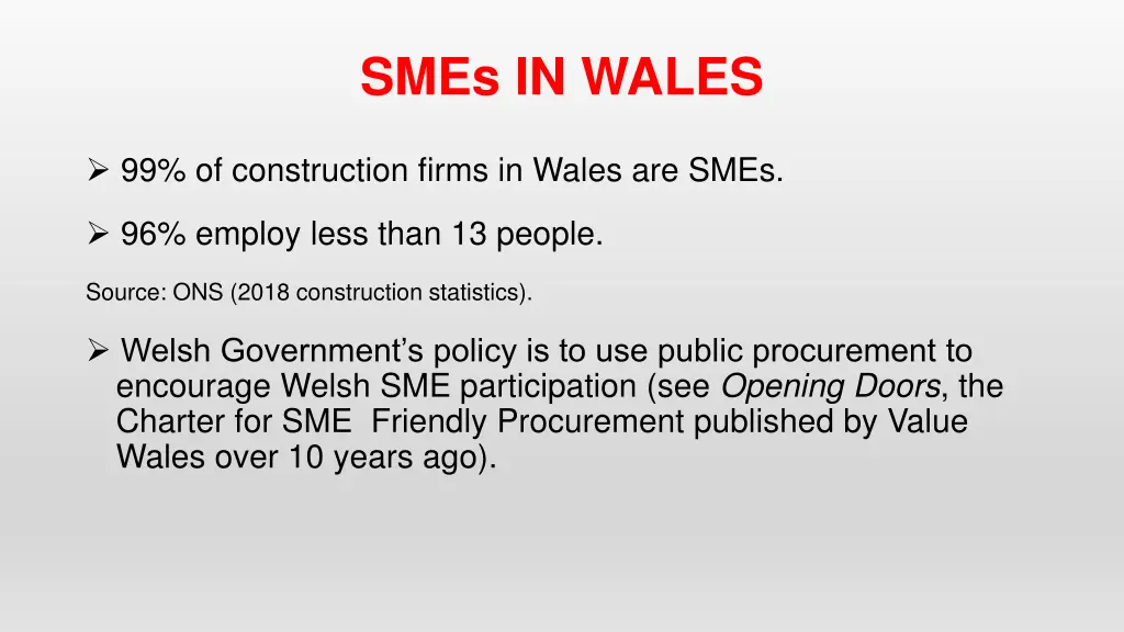 smes in wales