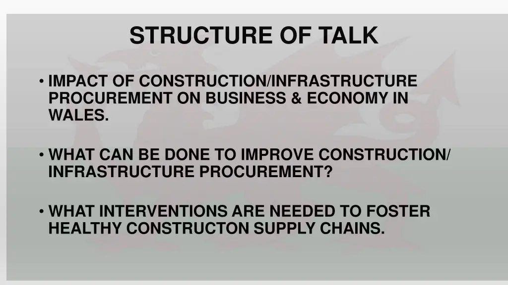 structure of talk