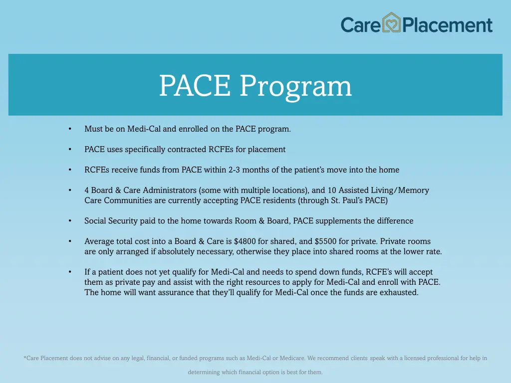 pace program
