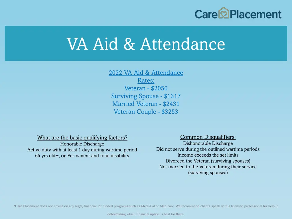 va aid attendance