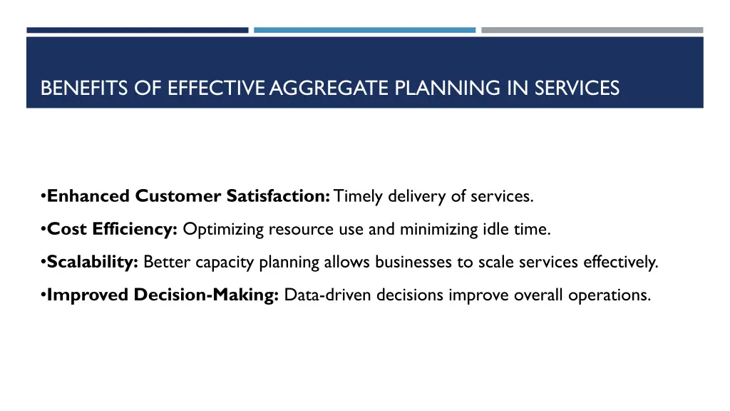 benefits of effective aggregate planning