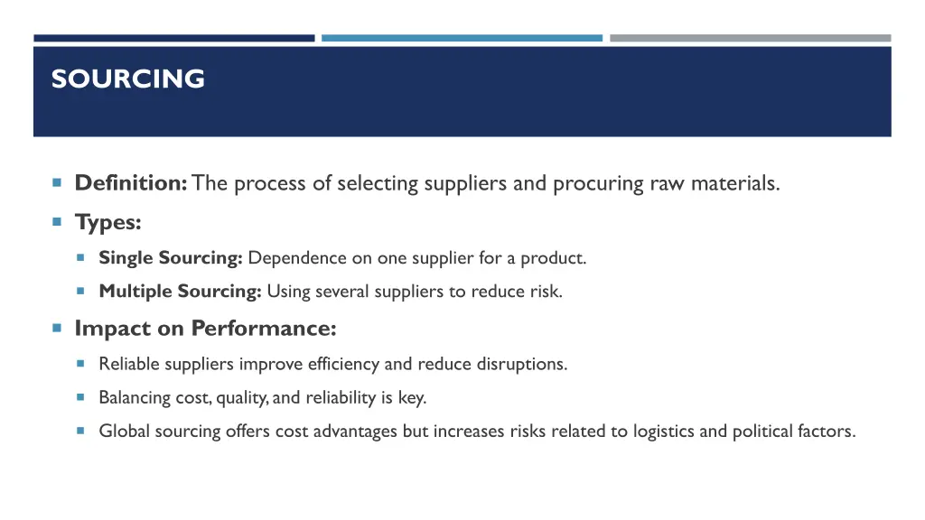 sourcing