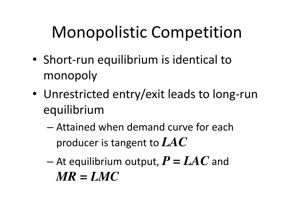 monopolistic competition 1