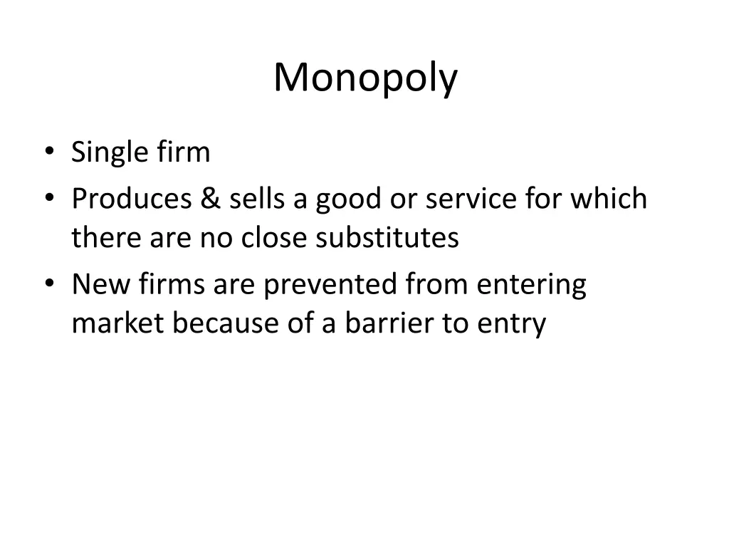 monopoly