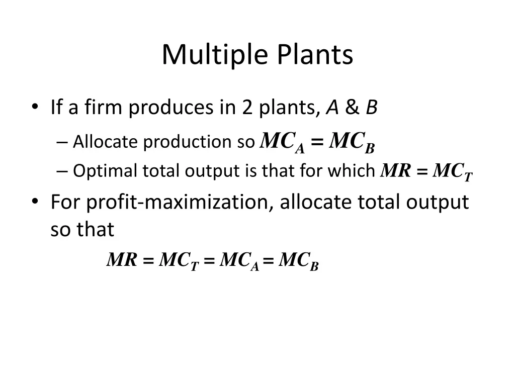 multiple plants