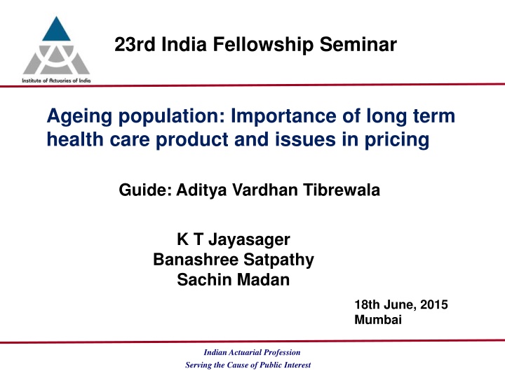 23rd india fellowship seminar