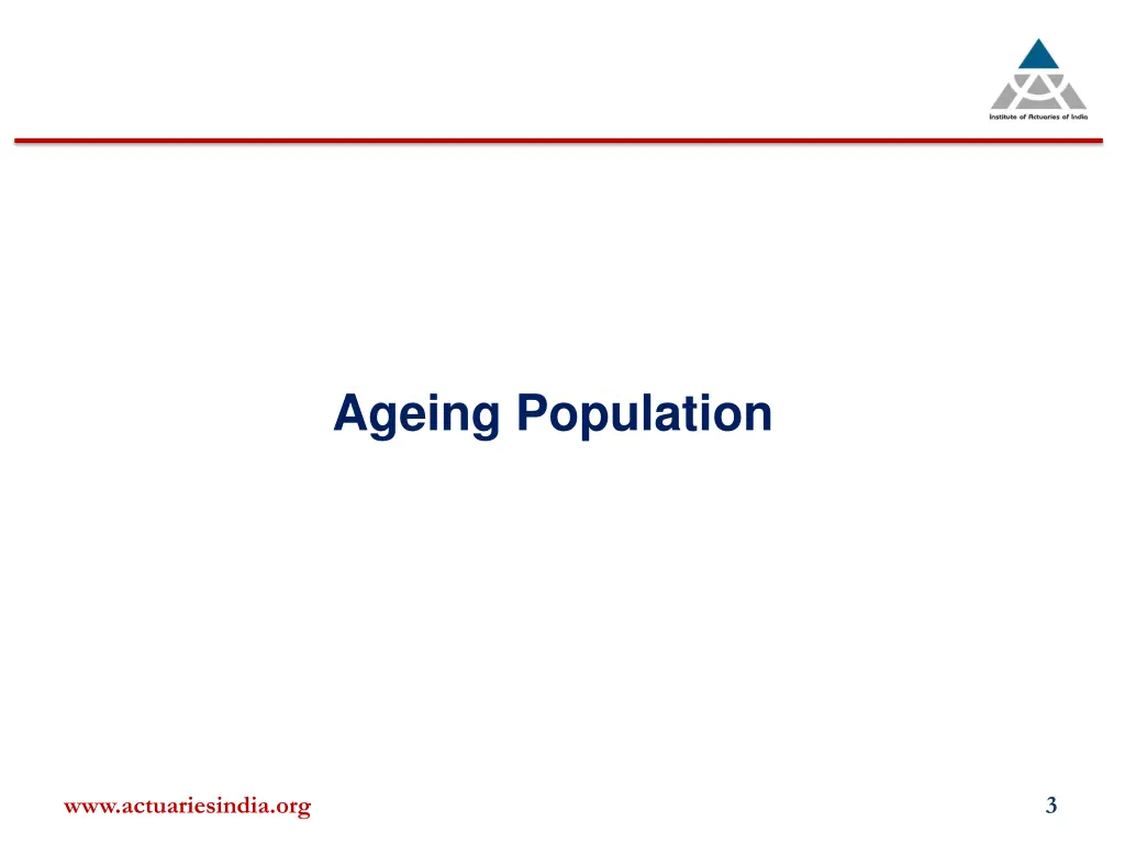 ageing population