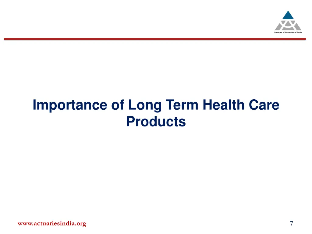 importance of long term health care products