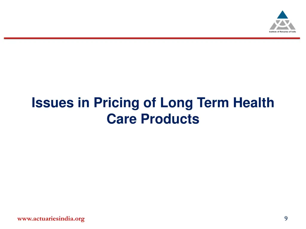 issues in pricing of long term health care