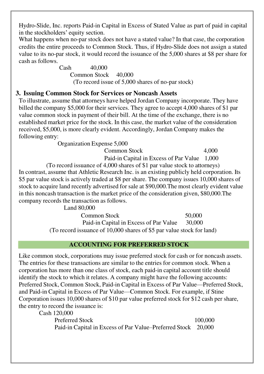 hydro slide inc reports paid in capital in excess