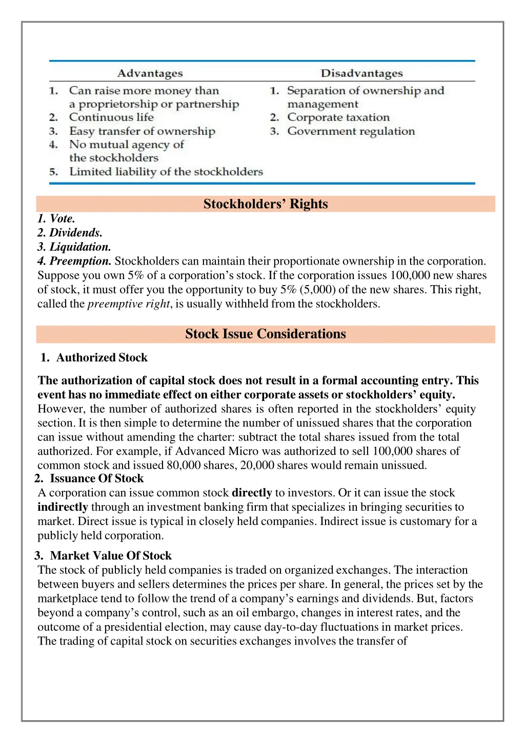 stockholders rights