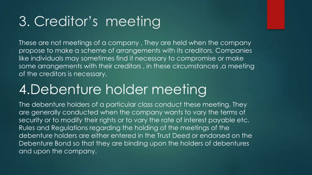 3 creditor s meeting
