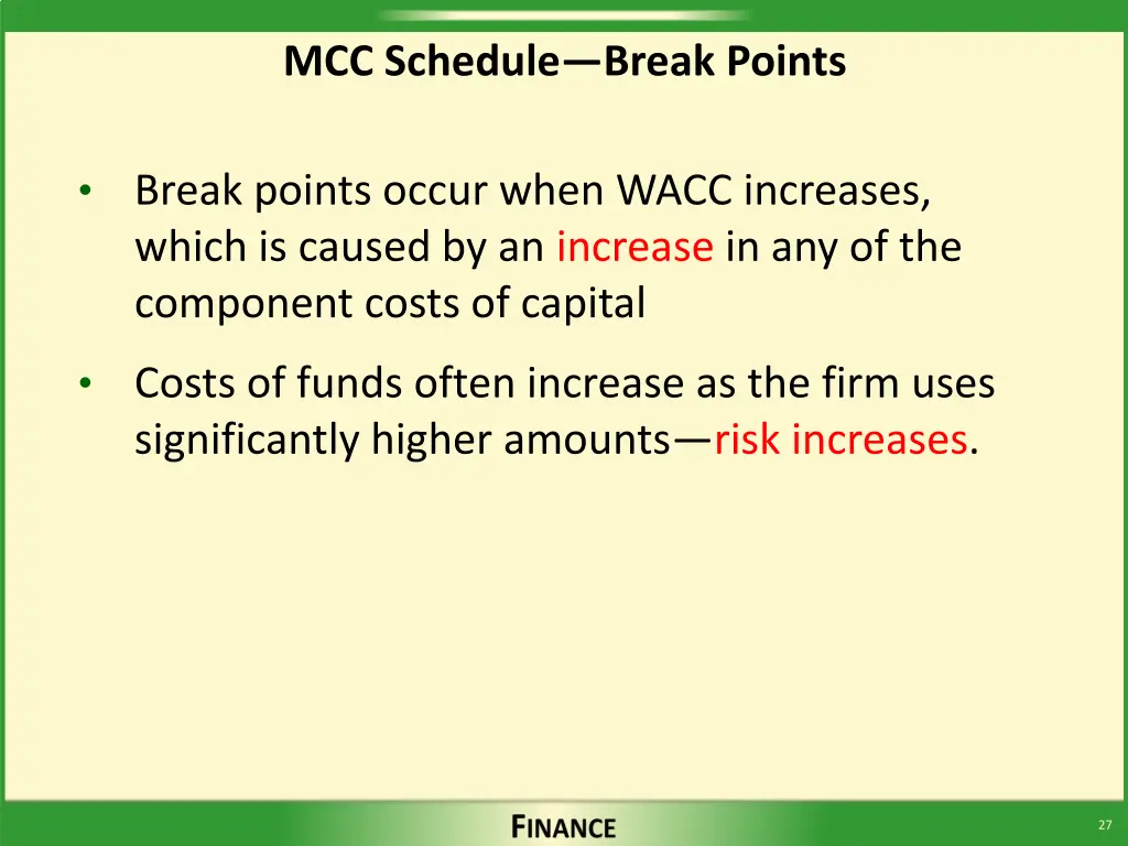 mcc schedule break points