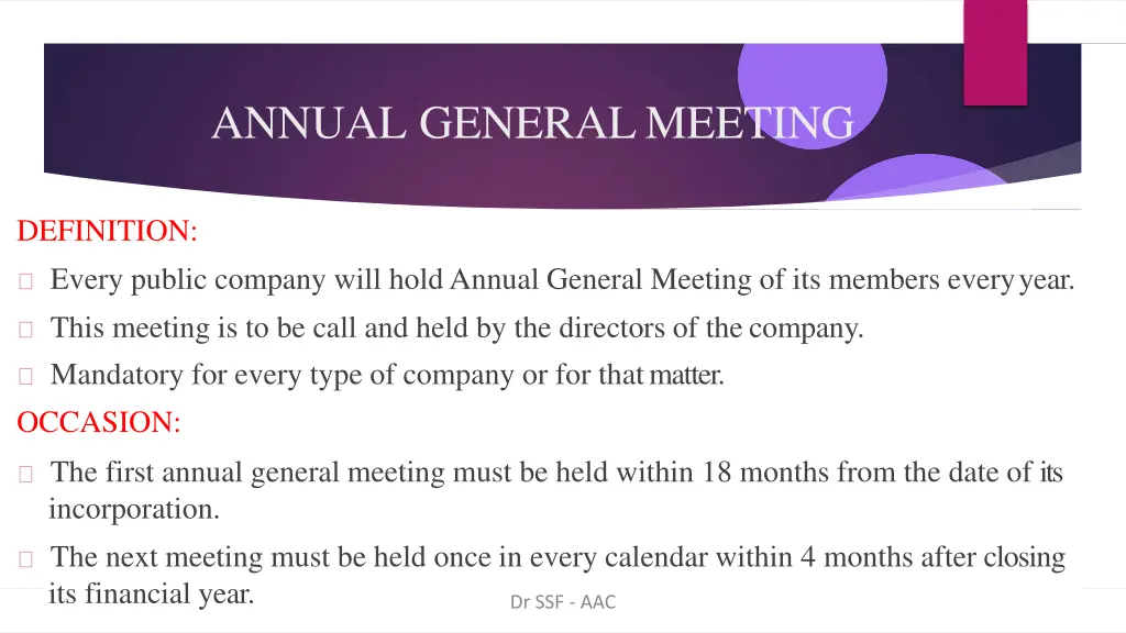 annual generalmeeting