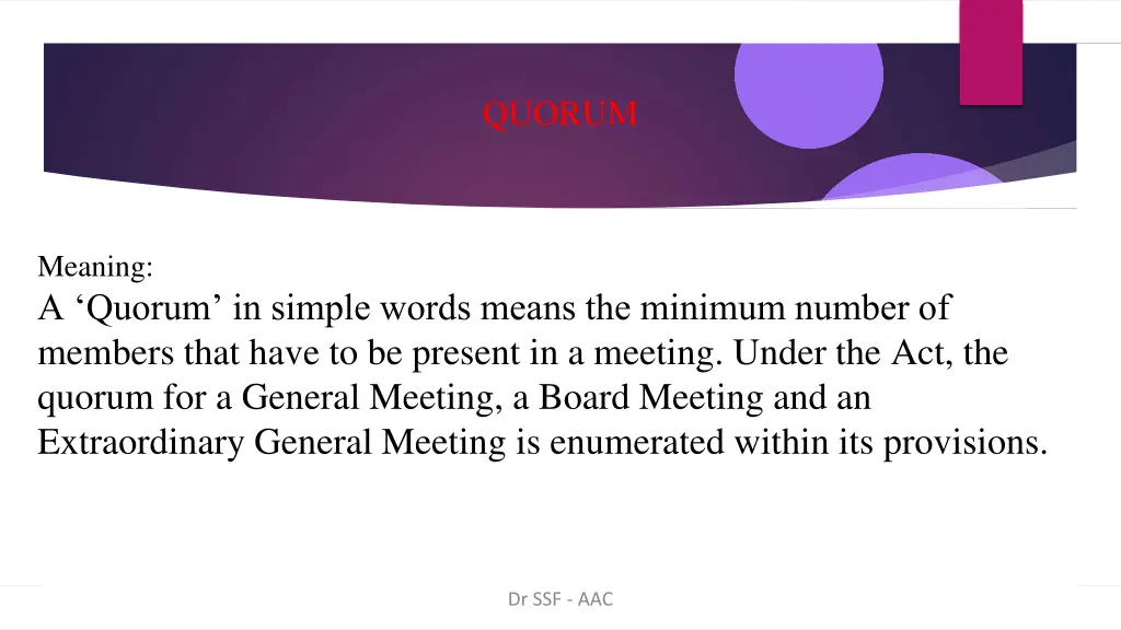 quorum