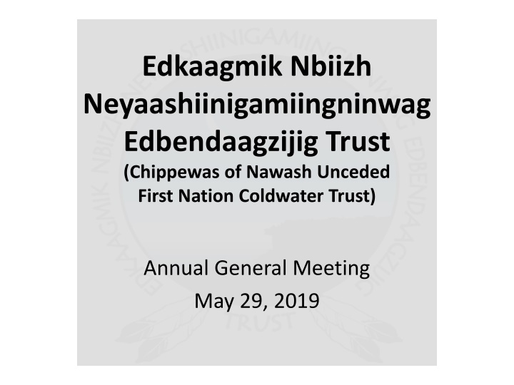 edkaagmik nbiizh neyaashiinigamiingninwag