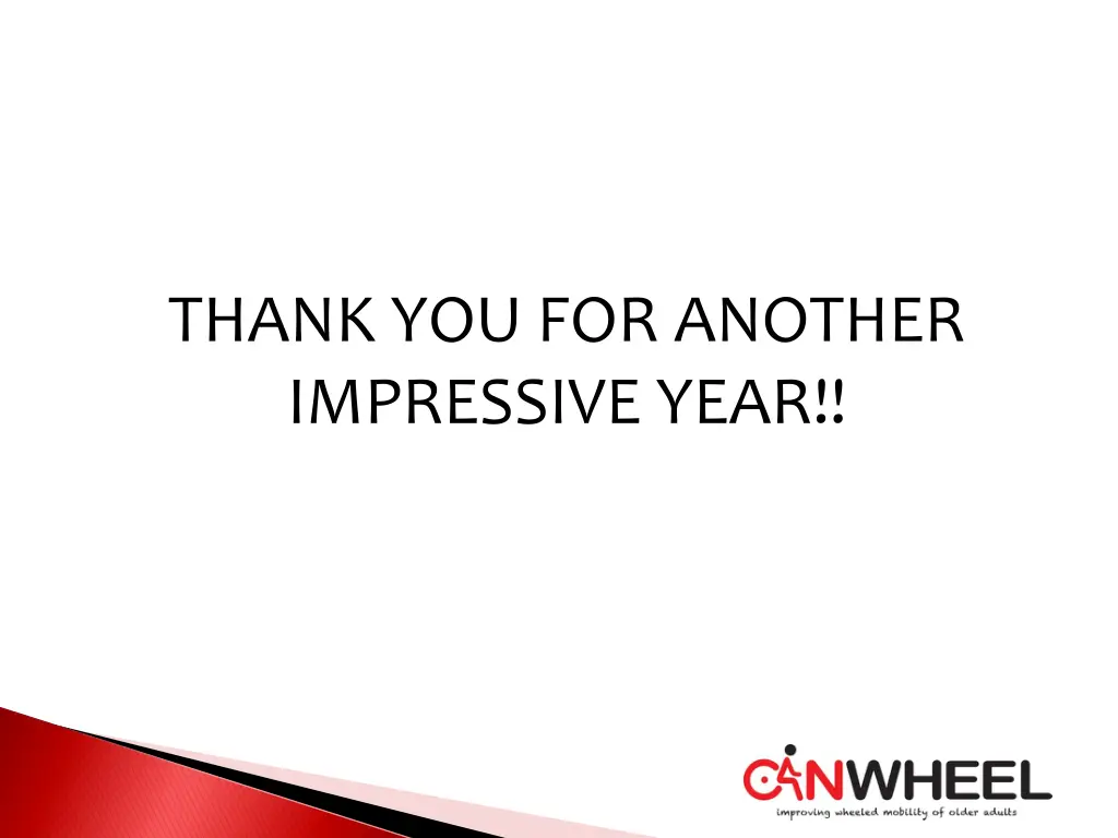 thank you for another impressive year