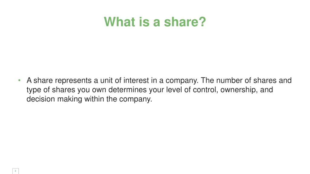 what is a share