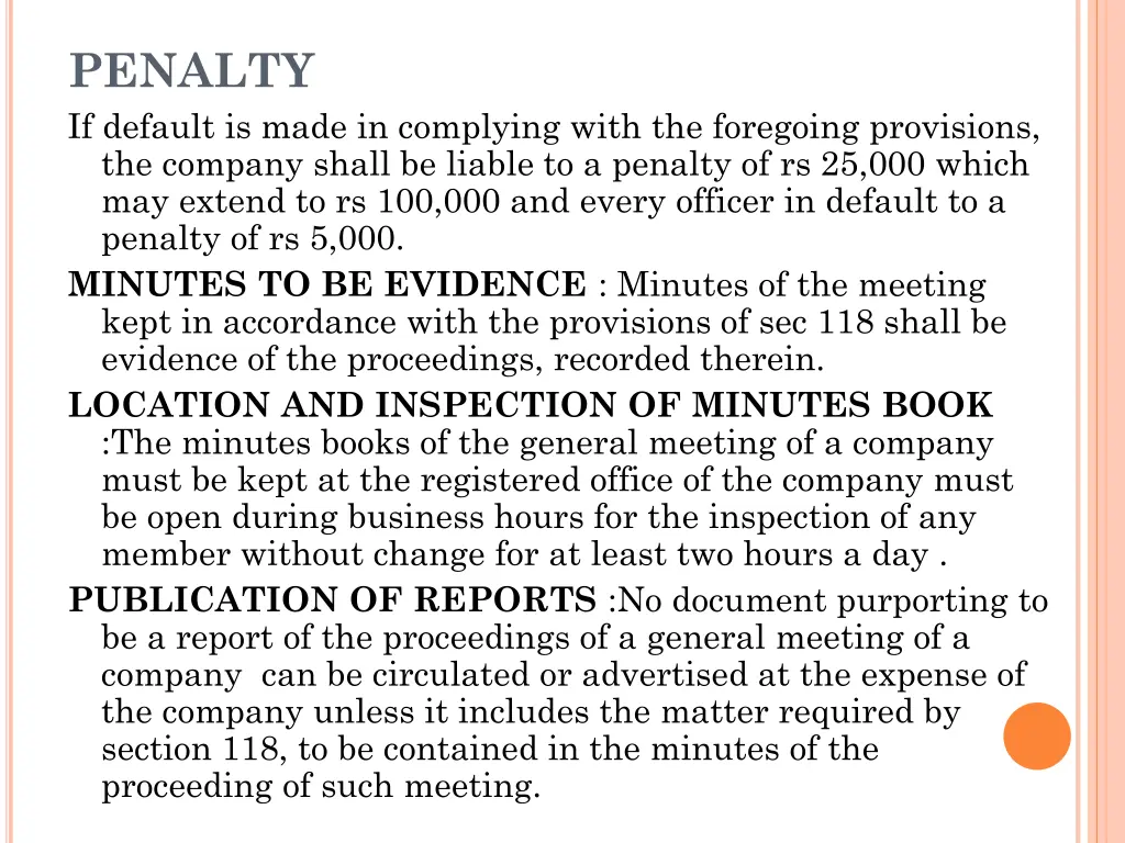 penalty if default is made in complying with