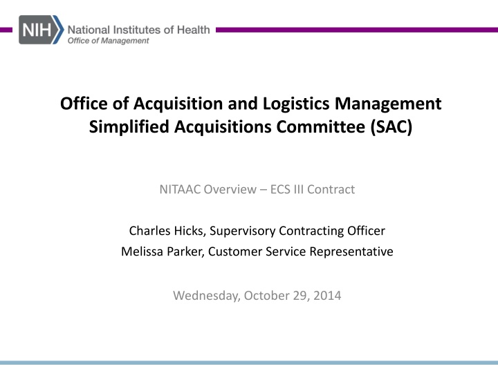 office of acquisition and logistics management