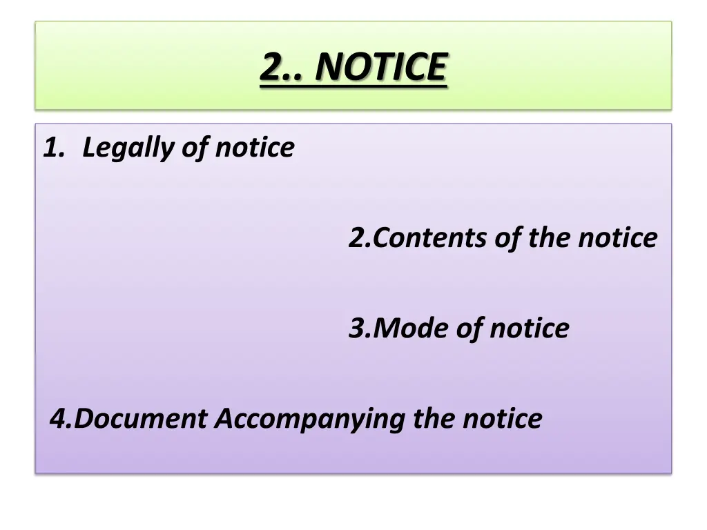 2 notice