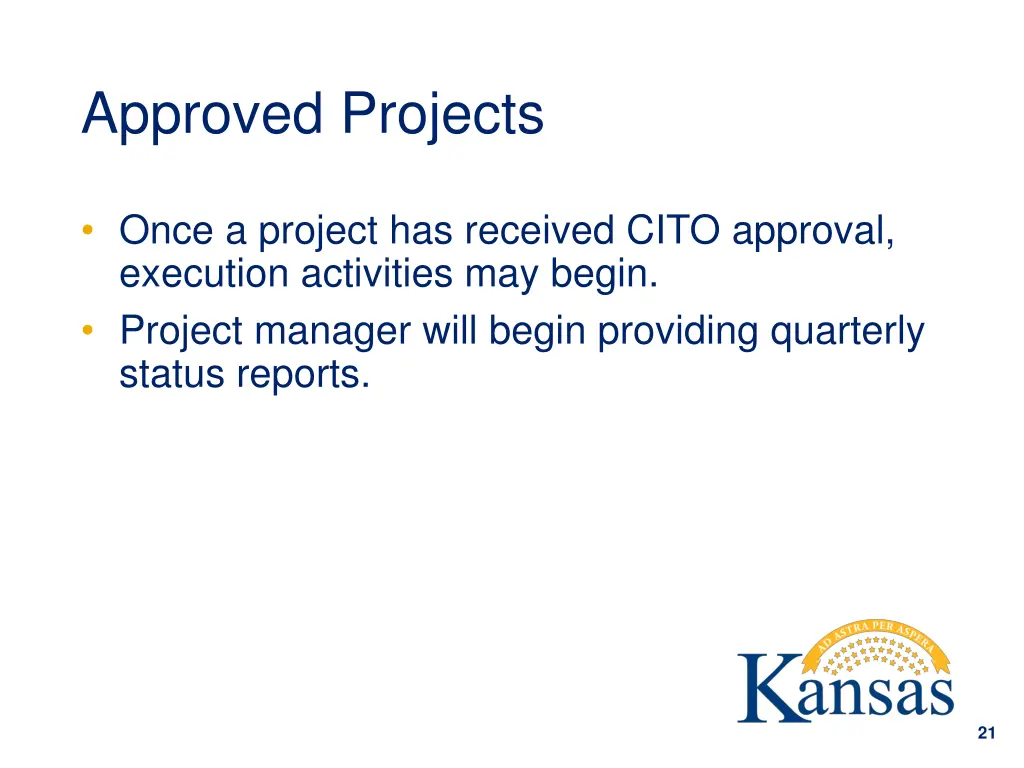 approved projects