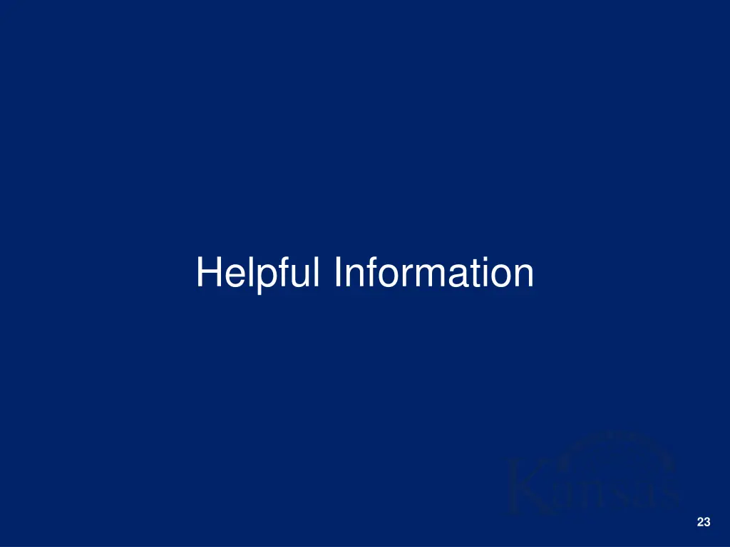 helpful information