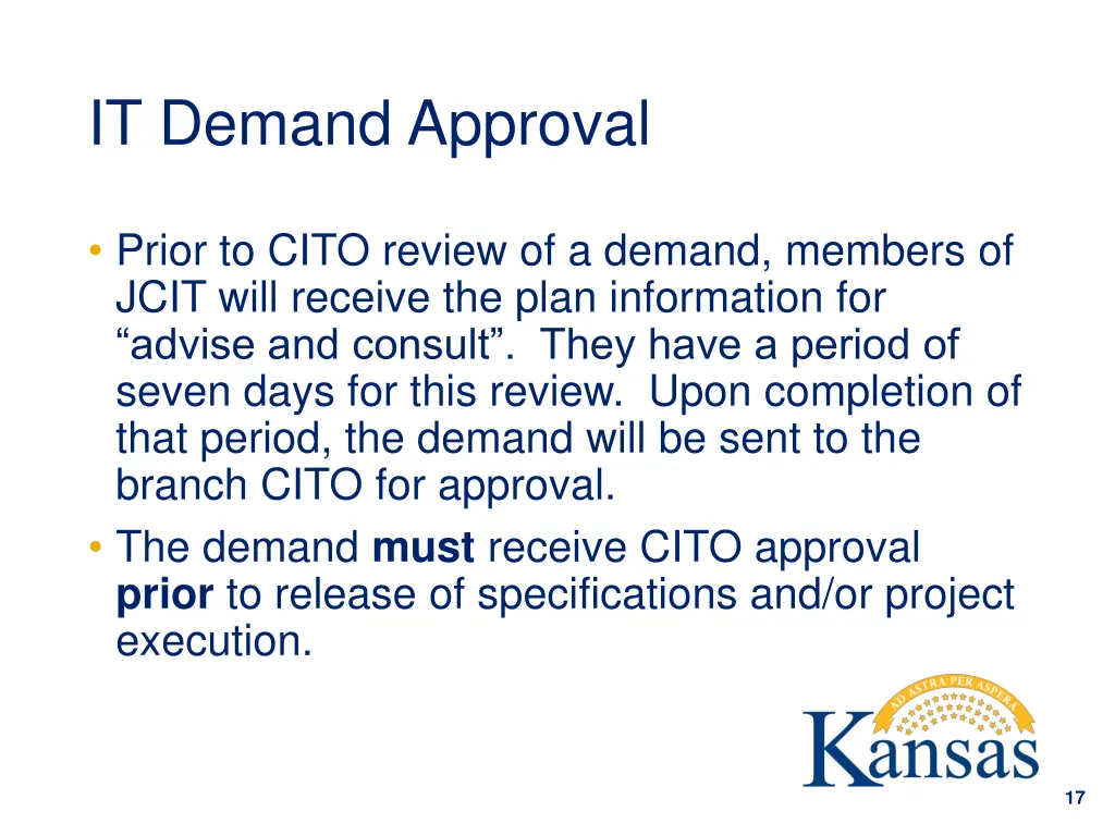 it demand approval