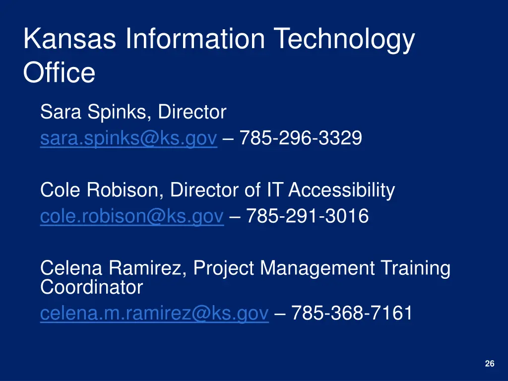kansas information technology office